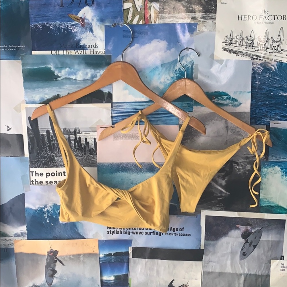 Dippin Daisys yellow bikini set